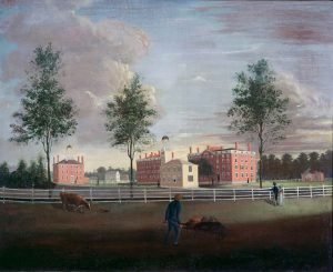 John G. Brown, Southwest View of Bowdoin College, circa 1823