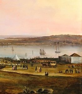 Detail, Entertainment of the Boston Rifle Rangers by the Portland Rifle Club in Portland Harbor, August 12, 1829, 1830.