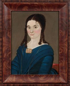 William Matthew Prior (American, 1806-1873), Portrait of a Young Woman with Cameo Brooch, New England, ca. 1835