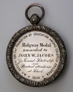 Ridgway Medal, New York, 1855