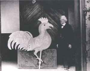 OLD Shem Drowne cockerel and Sexton B. F. Wyeth