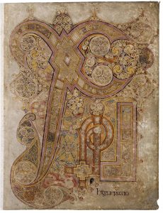 Chi Rho page (folio 34) from the Book of Kells