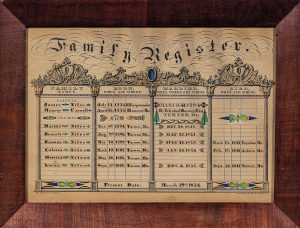 James Niles – Mercy Caswell Family Record, New York, New York, and Turner, Maine, 1854