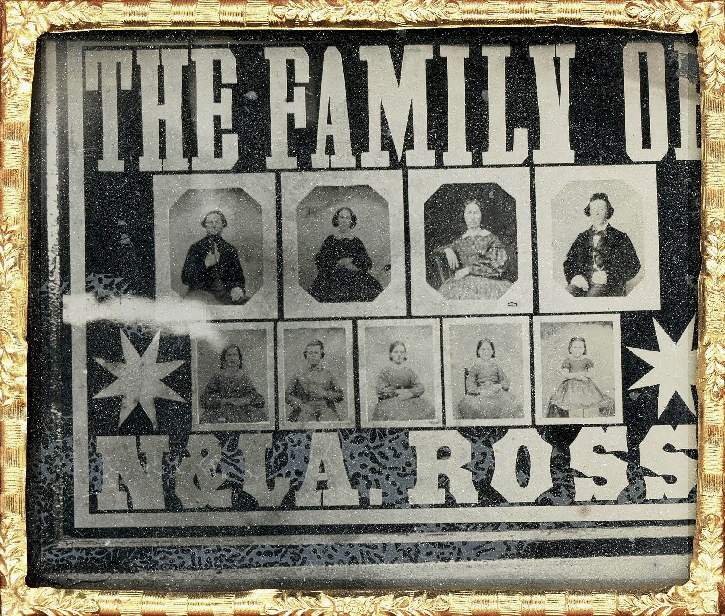 Unidentified photographer, The Family of N & LA. Ross, United States, probably New England, c. 1855