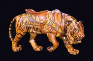 Attributed to John Zalar (1876–1924) for Charles I. D. Looff Carrousel Manufacturers, Tiger