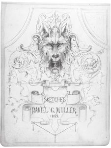 Daniel Carl Müller (1872–1952), sketchbook pages, 1892.