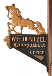 Daniel Carl Müller (1872–1952), Sign inscribed “Wm. H. Dentzel Carrousells”