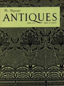 Cover of the Magazine Antiques, April 1945