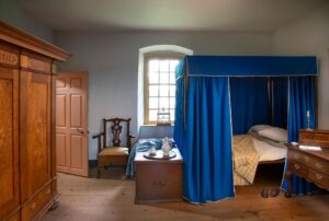 Period bedroom at the Henry Muhlenberg House