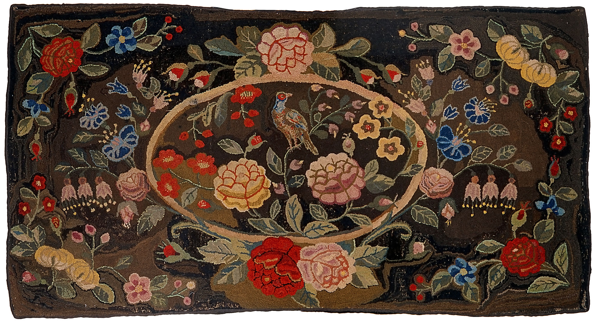 Hooked rug, North America, c. 1800–1900