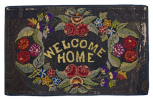 Hooked rug, United States, c. 1800–1875
