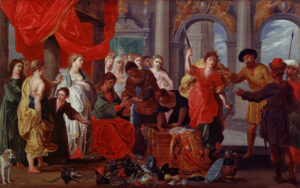 Attributed to Frans Francken III (1607–1667), Achilles at the Court of Lycomedes, Antwerp, Belgium, c. 1650.