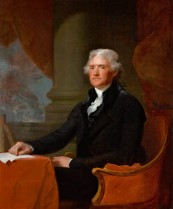 Gilbert Stuart (1755–1828), Thomas Jefferson, Washington and Boston, 1805–1807.