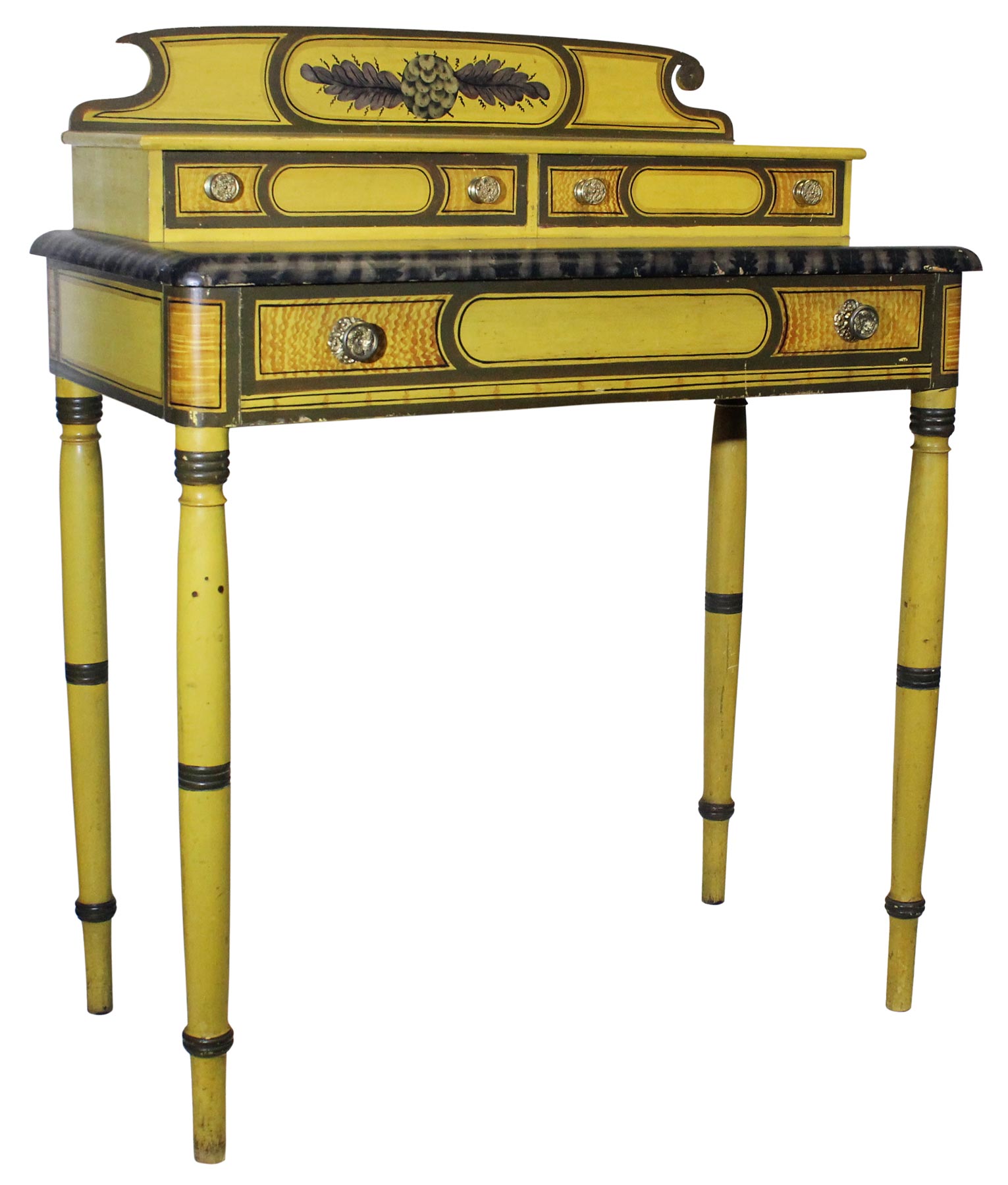 Attributed to the Willard Harris shop (1808–1831), painted by David Harris (1803–1855), dressing table, Newport, New Hampshire, c. 1828–1830