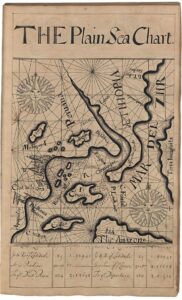 Thomas Earl, “The Plain Sea Chart,” from his 1727 copybook