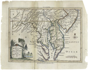 Thomas Kitchin (d. 1784), A Map of Maryland with the Delaware Counties and the Southern Part of New Jersey