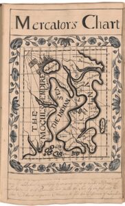 Thomas Earl, “Mercator’s Chart,” from his 1727 copybook