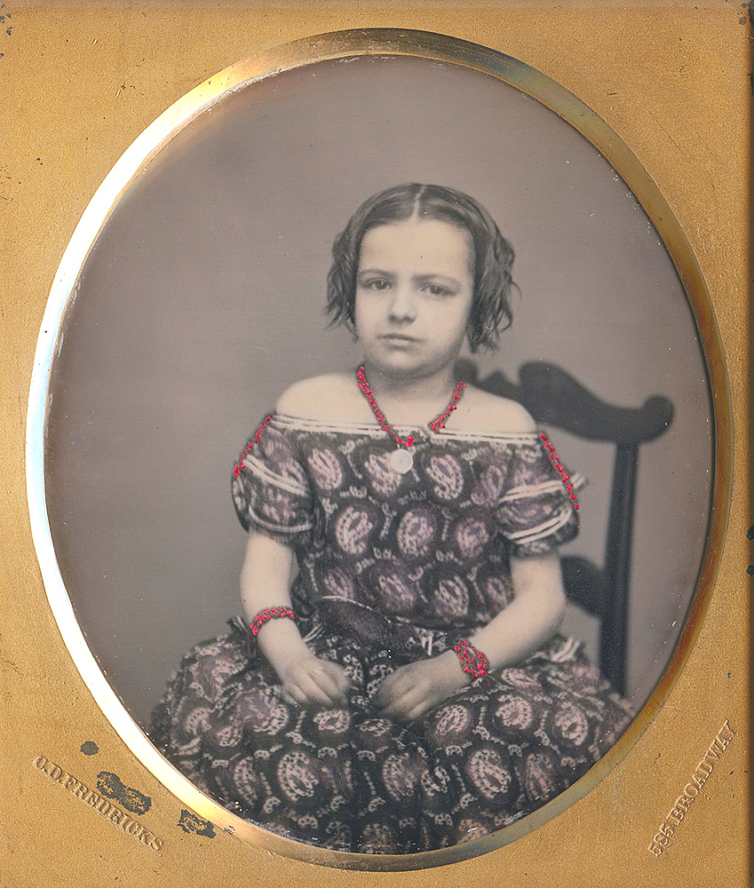 Charles Fredericks, Girl with Coral Jewelry, New York, c. 1857–1859