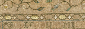 Detail of inner border on the sampler shown in fig. 3