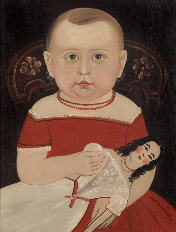 Attributed to Sturtevant J. Hamblin, Baby with Doll