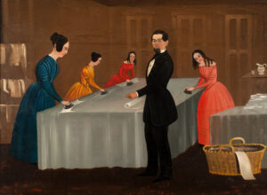 Figure 19 Attributed to Sturtevant J. Hamblin, The Ironers, probably Boston or East Boston, Massachusetts, c. 1845–50. Oil on canvas, 30 1⁄4 × 41 1⁄4 in. Collection of the Fenimore Art Museum, Gift of Stephen C. Clark, N0243.1961 (Photo: Richard Walker)