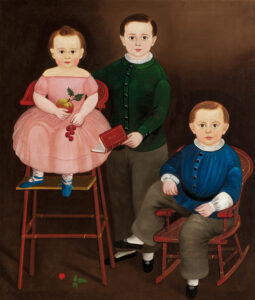 Figure 20 Attributed to Sturtevant J. Hamblin, Sons of Edwin A. and Sarah R. Hill, probably Boston or East Boston, Massachusetts, c. 1853. Oil on canvas, 41 3⁄4 × 47 3⁄4 in. Image courtesy of The Trustees of Reservations, Fruitlands Museum, FM.G.1977.300