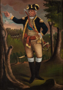Figure 22 Sturtevant J. Hamblin, General Israel Putnam, probably Boston or East Boston, Massachusetts, c. 1880. Signed at lower left “S. J. Hamblin Artist.” Oil on canvas, 27 5⁄8 × 19 5⁄8 in. Abby Aldrich Rockefeller Folk Art Center, 78.100.2