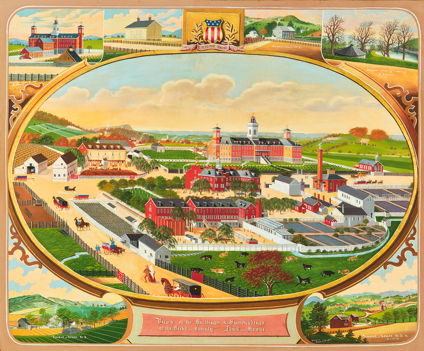 Charles C. Hofmann, View’s of the Buildings & Surroundings of the Berks County Alms House