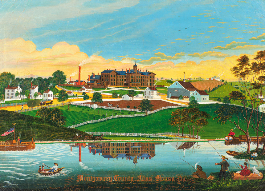 Charles C. Hofmann, Montgomery County Alms-House, Pa, taken from south-west Side