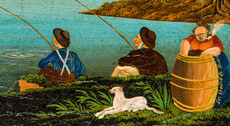 Detail of people in painting shown in fig. 22