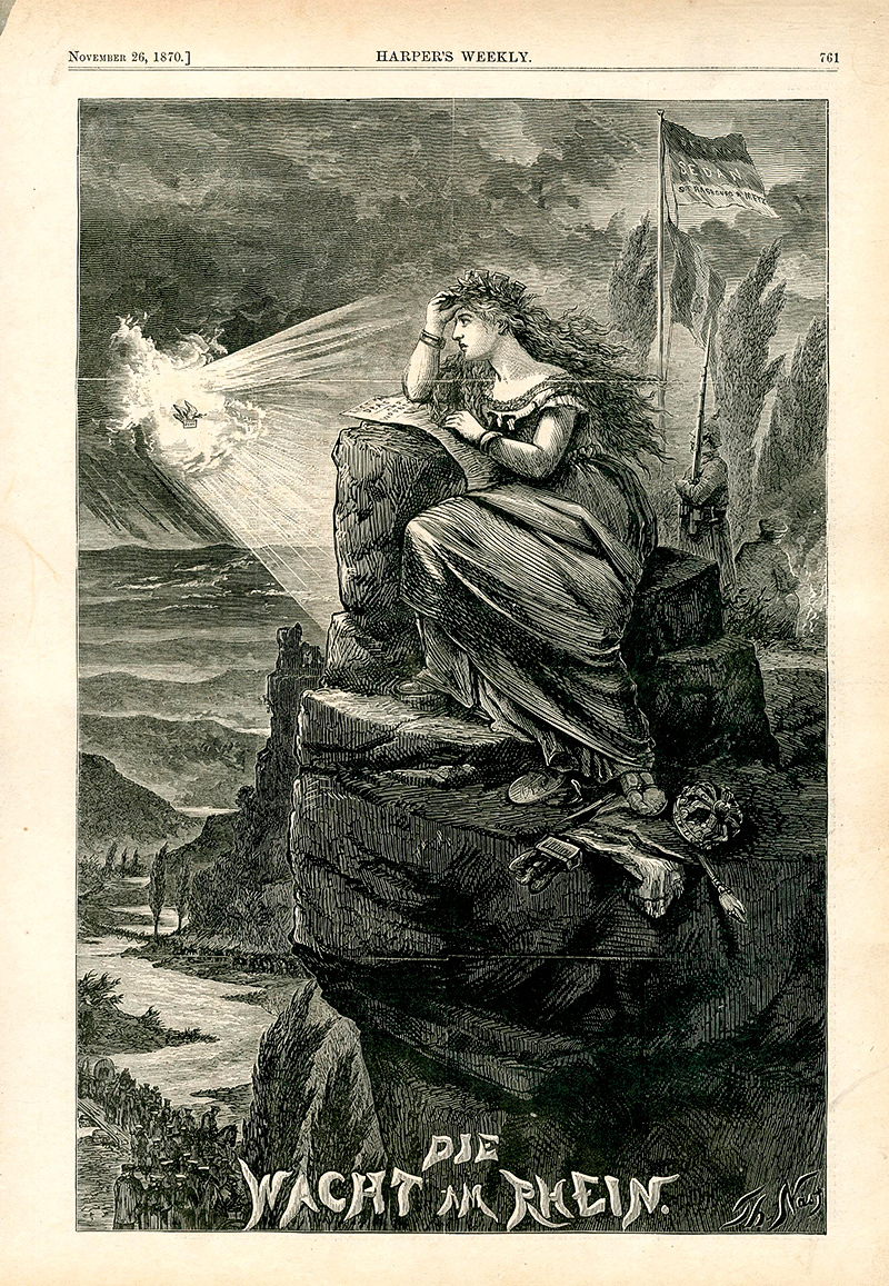 Thomas Nast (1840–1902), Die Wacht am Rhein