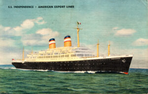 The SS Independence completed in 1950 by the Bethlehem Shipbuilding Corporation
