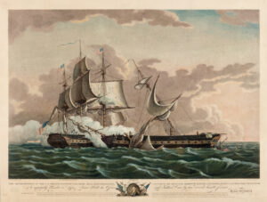 Cornelius Tiebout (c. 1773–1832) after Thomas Birch (1779–1851), The Capture of the HMS “Guerriere” by the USS “Constitution,” 1813