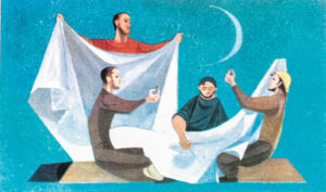 Detail of Refregier’s mural for the SS Constitution